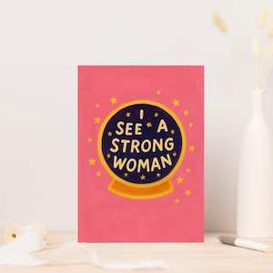 Frau Ermächtigung druckbare Karte, ich sehe eine starke Frau Unterstützung, digitaler Download, 2 Größen 5x7, 4x6 Zoll, JPEG, PDF