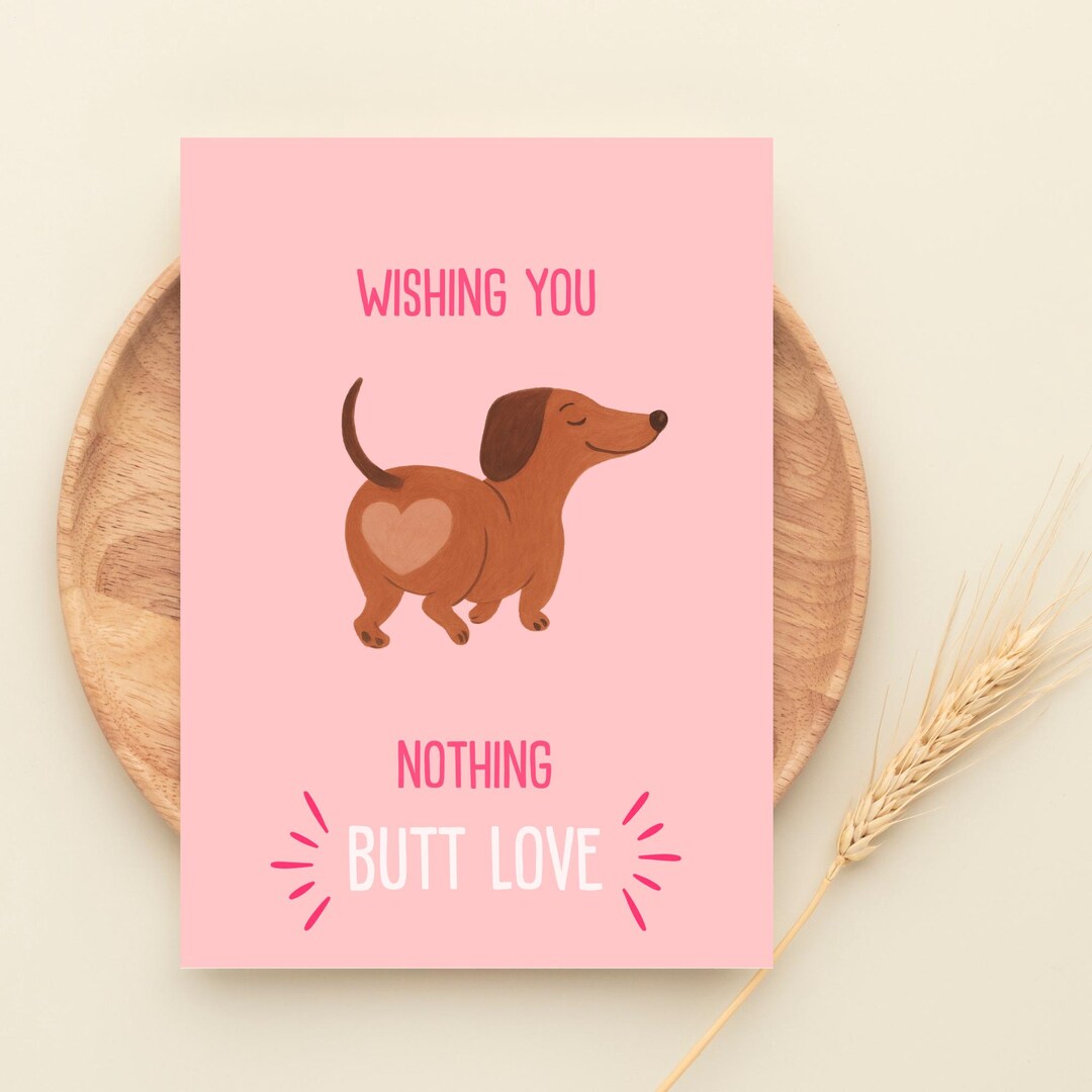 Printable Birthday Card, Funny Dog Pun Card for Him Her or Friend Love ...