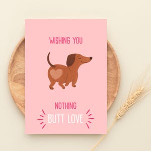 Carte d'anniversaire imprimable, carte de jeu de mots chien drôle pour lui, elle ou un ami, cadeau note d'amour, 2 tailles 5 x 7, 4 x 6 pouces, JPEG, PDF