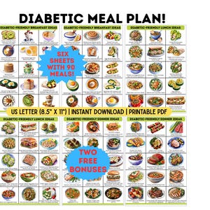 Diabetes Meal Plan | Diabetes Food List | Pre-Diabetes Meal Plan | Diabetic Food List | Diabetic Diet | Diabetic Food Chart | Meal Planner