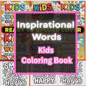 Inspirational Words Coloring Book for Kids | Motivational Quotes | Printable Positive Affirmations | Fun Mindfulness Activity
