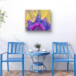 Acrylic painting - abstract fluid art - pouring - canvas - painting