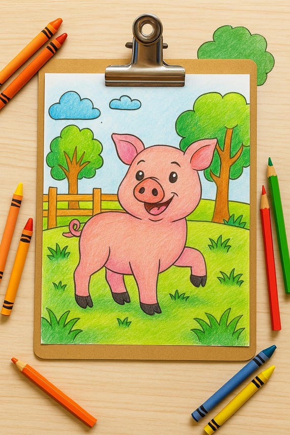 Farm Coloring Pages for Kids | Printable Barn Animal Coloring Sheets | Preschool Activity | Digital Download | Farm Animals