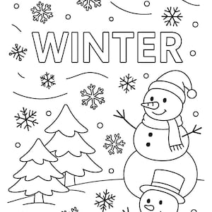 4 Seasons Coloring Pages for Kids – Spring, Summer, Autumn & Winter ...