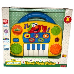 Sesame Street 1998 Elmos Music Maker Tyco Toys Vintage New