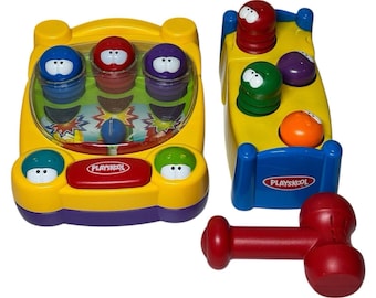 Playskool Bedbugs Lot 2001 Poundin Bedbugs & 2002 Poppin Bedbugs Pinball Toy