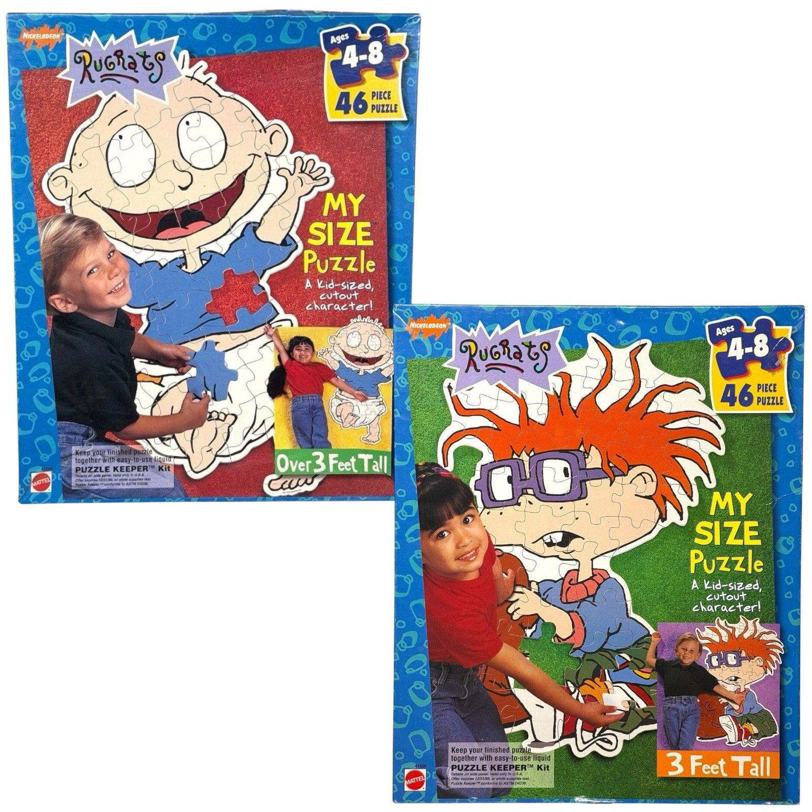 1997 Rugrats My Size Puzzle Lot Tommy & Chuckie 3FT Nickelodeon