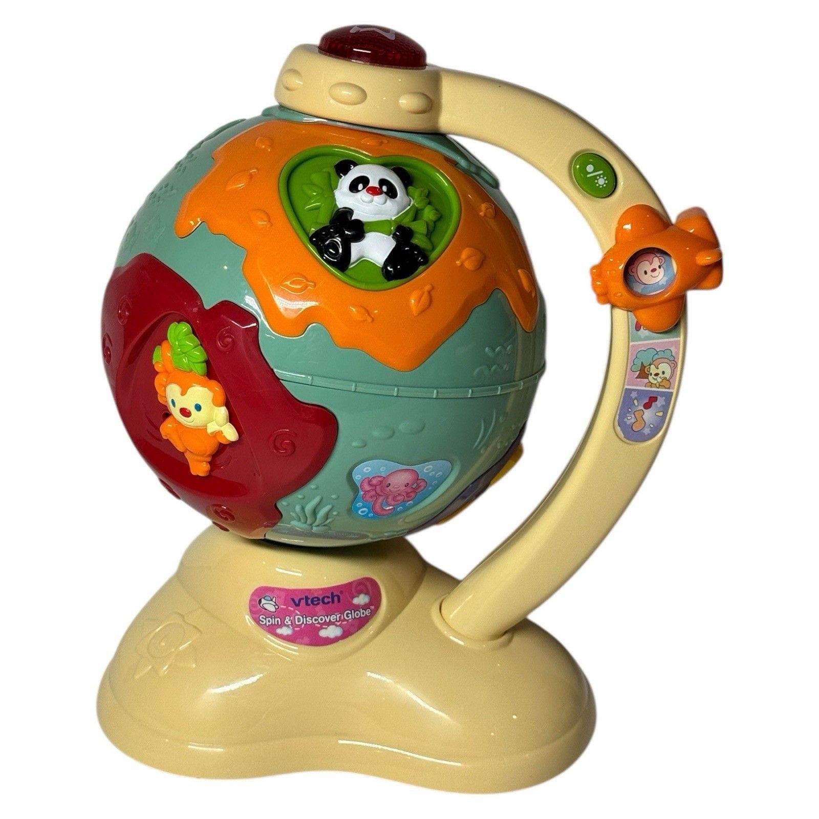 Rare 2006 Vtech Spin & Discover Globe Interactive Learning Toy