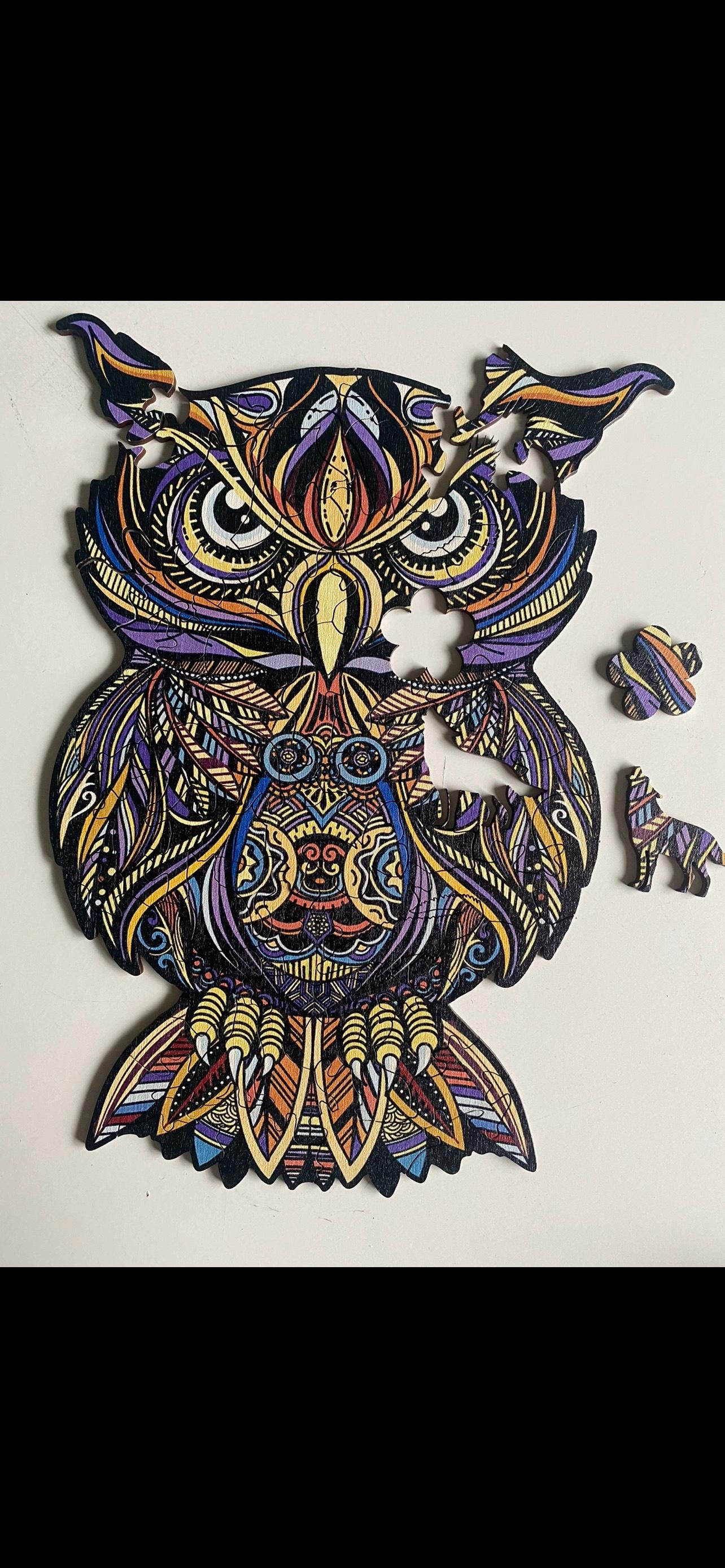 Wooden Owl Puzzle | Wooden Jigsaw puzzle  | Custom Puzzle | Handmade Puzzle | Handmade Gift