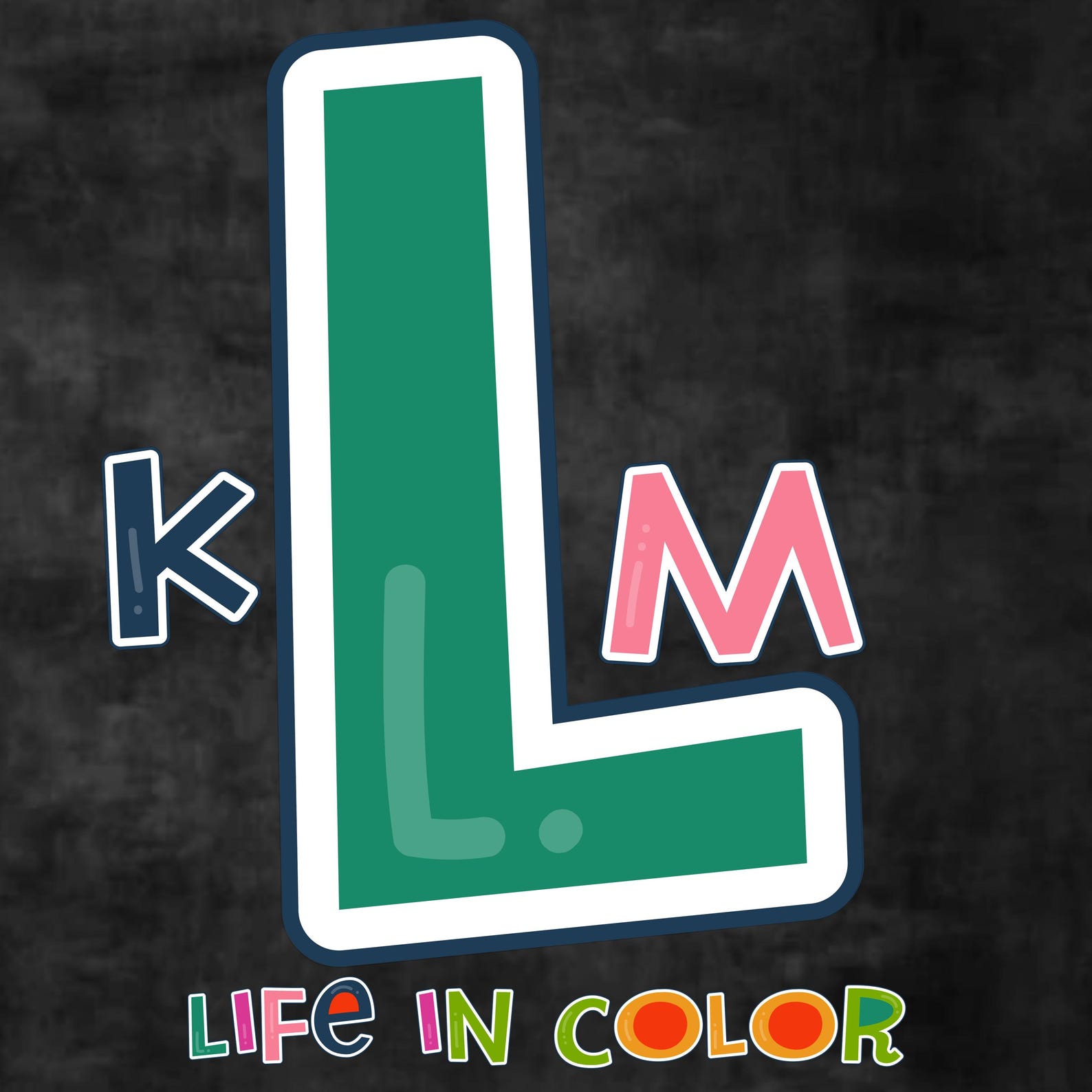 L Lettering Colorful LIFE IN COLOR | Letter L | Colored Alphabet, Png File, Decorative Fonts ...