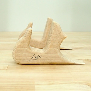 Solid Beech board stands for Life UK chopping boards