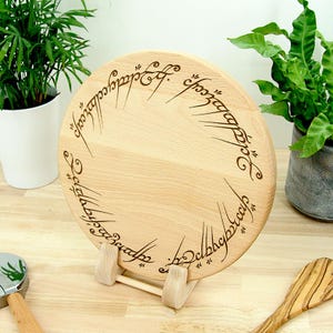 Herr der Ringe Schneidebrett - Käsebrett, Käsebrett, Geschenk: Groß 30 cm