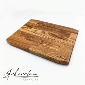 Wooden Cutting Board - Chopping & Serving Board Handmade - Solid Hardwood Oak - Life UK