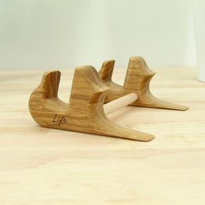 Solid Oak board stands for Life UK chopping boards