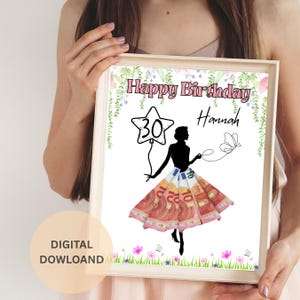 Personalized Geldgeschenk zur 30 Geburtstag | A4 | Geldgeschenk Geburtstag frau | Das gute Stück ist 30 | Last-Minute Geschenk