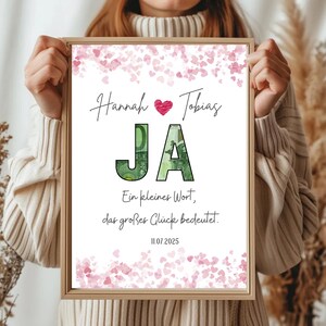 Personalisiertes Geldgeschenk Hochzeit | Hochzeitsposter | Geschenk für das Brautpaar Hochzeitsgeschenk Geld | personalisiertes Geldgeschenk