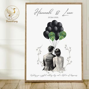 digital money gift wedding | wedding poster | DIY gift for the bride and groom | wedding gift money | personalized money gift  l PDF A4 A3