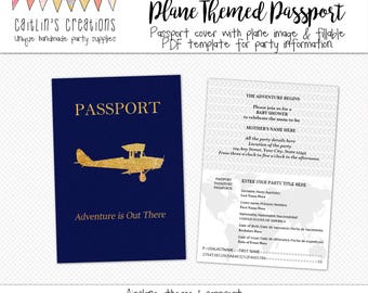 passport invitation template
 Passport invitation template | Etsy