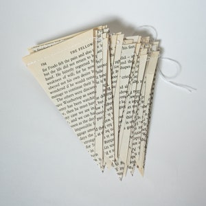 Book Bunting The Lord of the Rings Wedding, Baby shower, Bridal Shower, Nursery, Dorm Room Decor Paper Decor Ready to ship image 8