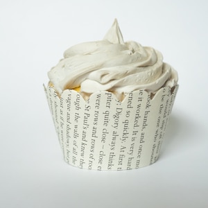 Chronicles of Narnia Cupcake Wrappers - One dozen wrappers - Book pages - Upcycled - Nerd party - Ready to ship
