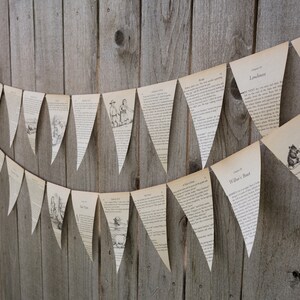 Upcycled Book Bunting Charlotte's Webb Party decoration, baby shower bunting, garland, upcycled Paper Decor Ready to ship image 6