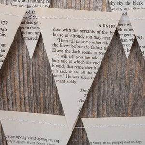 Book Bunting The Lord of the Rings Wedding, Baby shower, Bridal Shower, Nursery, Dorm Room Decor Paper Decor Ready to ship image 9