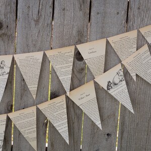Upcycled Book Bunting Charlotte's Webb Party decoration, baby shower bunting, garland, upcycled Paper Decor Ready to ship image 5