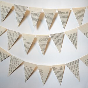 Book Bunting The Lord of the Rings Wedding, Baby shower, Bridal Shower, Nursery, Dorm Room Decor Paper Decor Ready to ship image 2