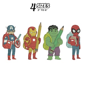 Super Hero embroidery designs, Baby hero Machine Embroidery Design, Baby Super Hero embroidery pattern, Instant download, 4 sizes