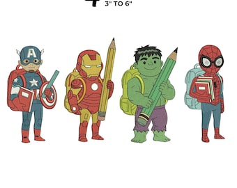 Baby Super Hero Embroidery Designs, Machine Embroidery Pattern (Digital Download)