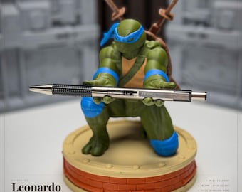 TMNT LEONARDO Pen Holder – Ninja Turtle Desk Organizer, Collectible Decoration