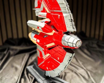 Ahsoka Tano T-6 Starship Model, Detailed Sci-Fi Ship Replica with Interior, Collector Display Decor