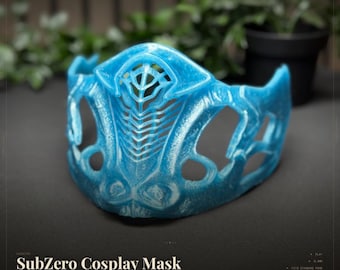 SubZero Cosplay Mask – Mortal Kombat Ninja Warrior Costume Accessory
