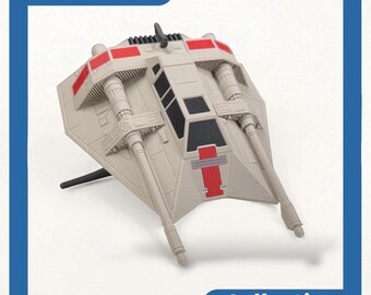 Star Wars Inspired Snowspeeder Prop Kit, Rebel Starfighter Replica, Sci-Fi Display Decor