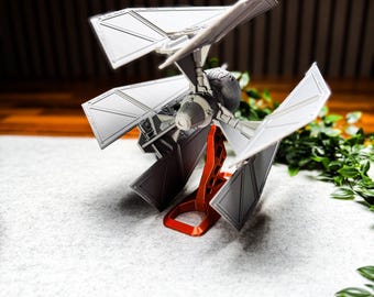 Star Wars Inspired TIE Defender Starfighter Model, Imperial Ship Replica, Sci-Fi Desk Decor