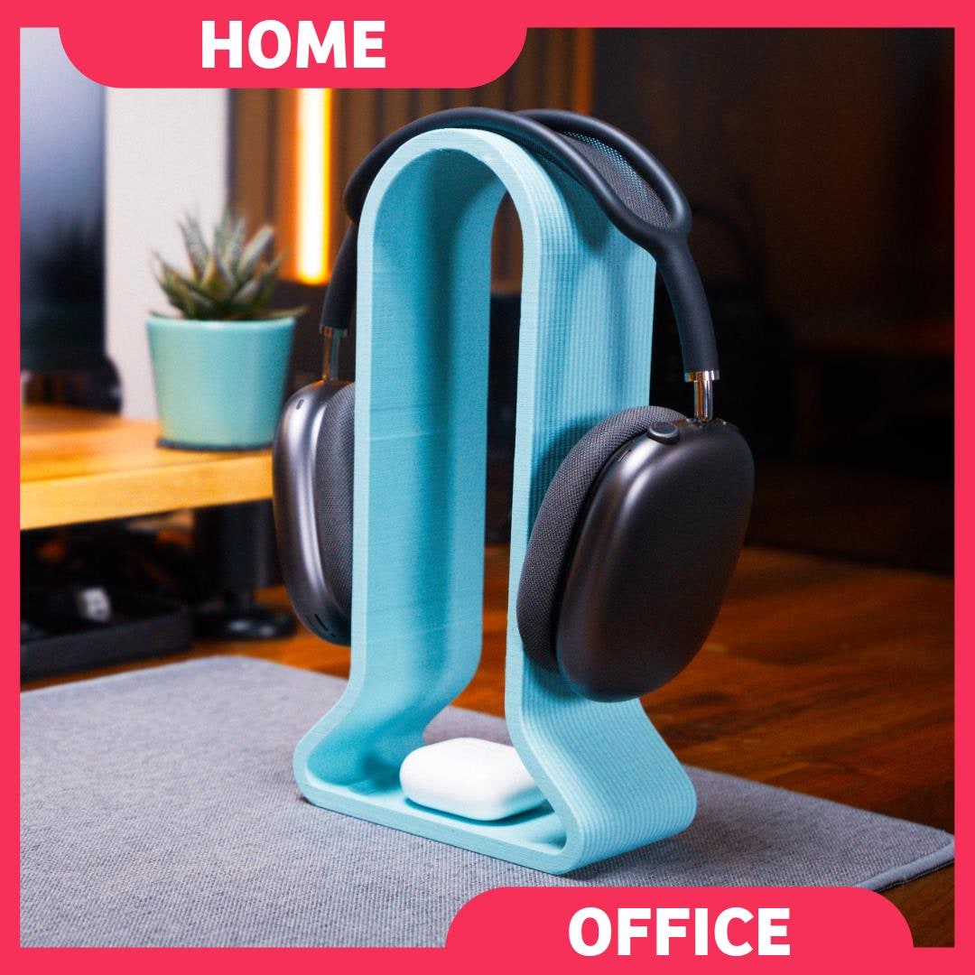 Earpod Case Stand 3D Printed Headphone Stand: Airpods Max Holder With Catchall Tray - Etsy