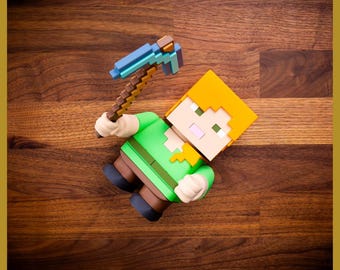 Alex Figure Kit – Minecraft-Inspired Block Toy