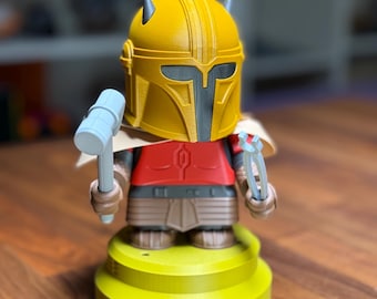 Star Wars Inspired Chunkorer Figure, Sci-Fi Collector Display Model, Galactic Desk Decor Gift