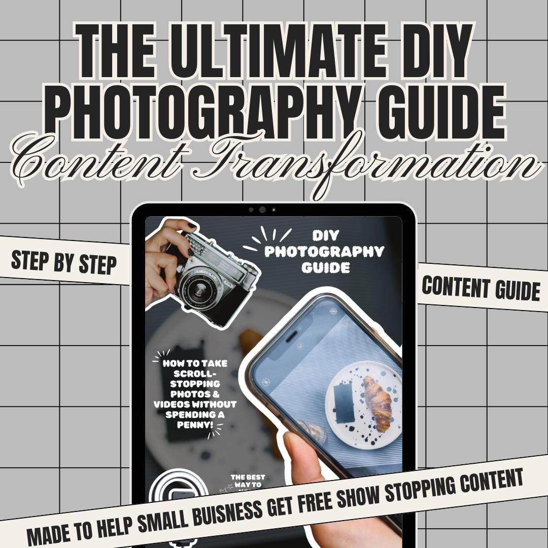 Digital Download Guid Photography & Video Guide for Scroll-stopping Content for UGC Creators ...