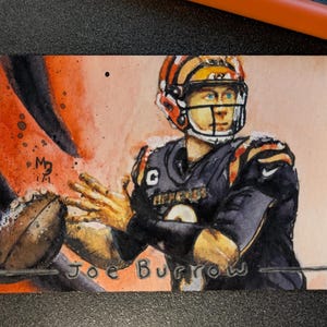 Joe Burrow Custom Art Sports Card