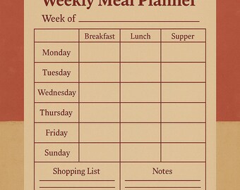 Daily & Weekly Planner Printable PDF / Minimalist Productivity Planner ...