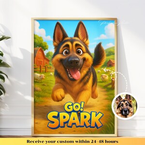 Cartoon Pet Portrait From Photo, Custom Pet Cartoon, Dog & Cat Cartoon Portrait, Pet Animation Cartoon, Custom Dog Portrait
