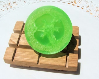 Loofah Soap, Glycerin, Exfoliating, Fresh Cut Grass