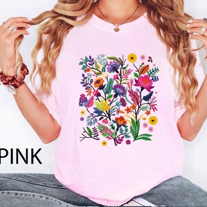 Wildflower Tshirt, Wild Flowers Shirt, Floral Tshirt, Flower Shirt, Gift for Women, Ladies Shirts, Best Friend Gift Shirt,Nature Lover Shirt