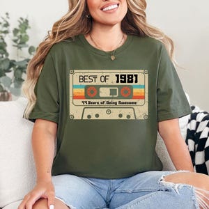 Vintage 1981 Shirt, 1981 Birthday Shirts, 44th Birthday Shirt, Birthday Gift, 44th Birthday Gift For Women, 44th Gift For Men,Birthday Party