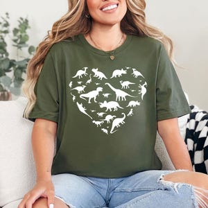 Heart of Dinosaurs, Dinosaurs Shirt, Dinosaurs T Shirt for Women, Dinosaurs for Mom, Dinosaurs T Shirt for Mother Day&#39;s Gift, Dinosaurs Tee
