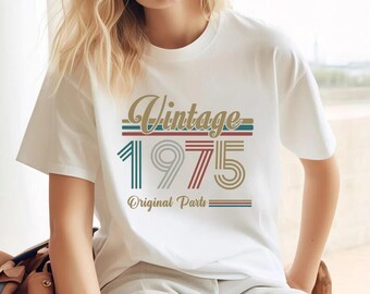 50th Birthday Shirt, Vintage 1975 Shirt,50th Birthday Gift For Women,50th Birthday Gift For Men,50th Birthday Best Friend,50th BirthdayWoman