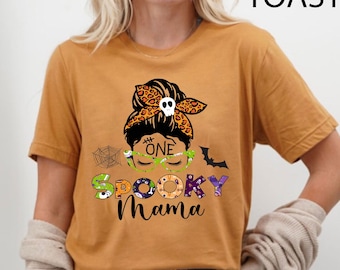 Spooky Mama Shirt, Halloween Shirt, Halloween Funny Shirt, Spooky Shirt, Halloween Party, Scary Halloween Shirts, Halloween T-shirt, Mom Tee