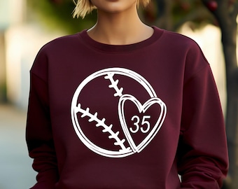 Baseball Sweatshirt Women, Baseball Love Sweatshirt , Women's Cute Sweatshirt , Baseball Long sleeve, Baseball Mom, Gift for Baseball Lover