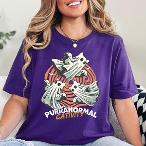 Funny Halloween Cat Shirts, Purranormal Cativity Tee, Black Cat Shirt, Cat Murder Halloween Shirt, Funny Halloween T-Shirt, Black Cats Shirt